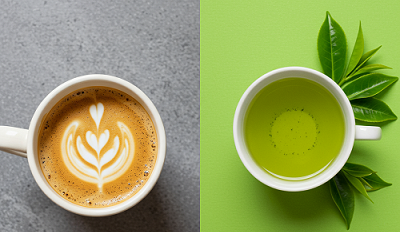 Green Tea Vs coffee